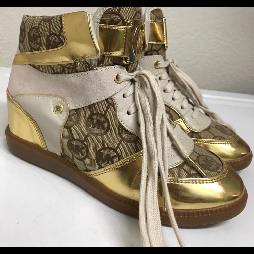 Adorable Michael Kors Sneakers with Built-In Wedge